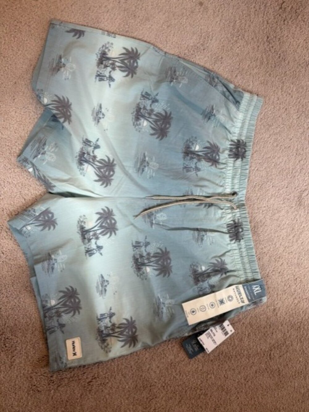 Men's NWT Hurley Phantom Naturals Cannonball 17" Size XXL